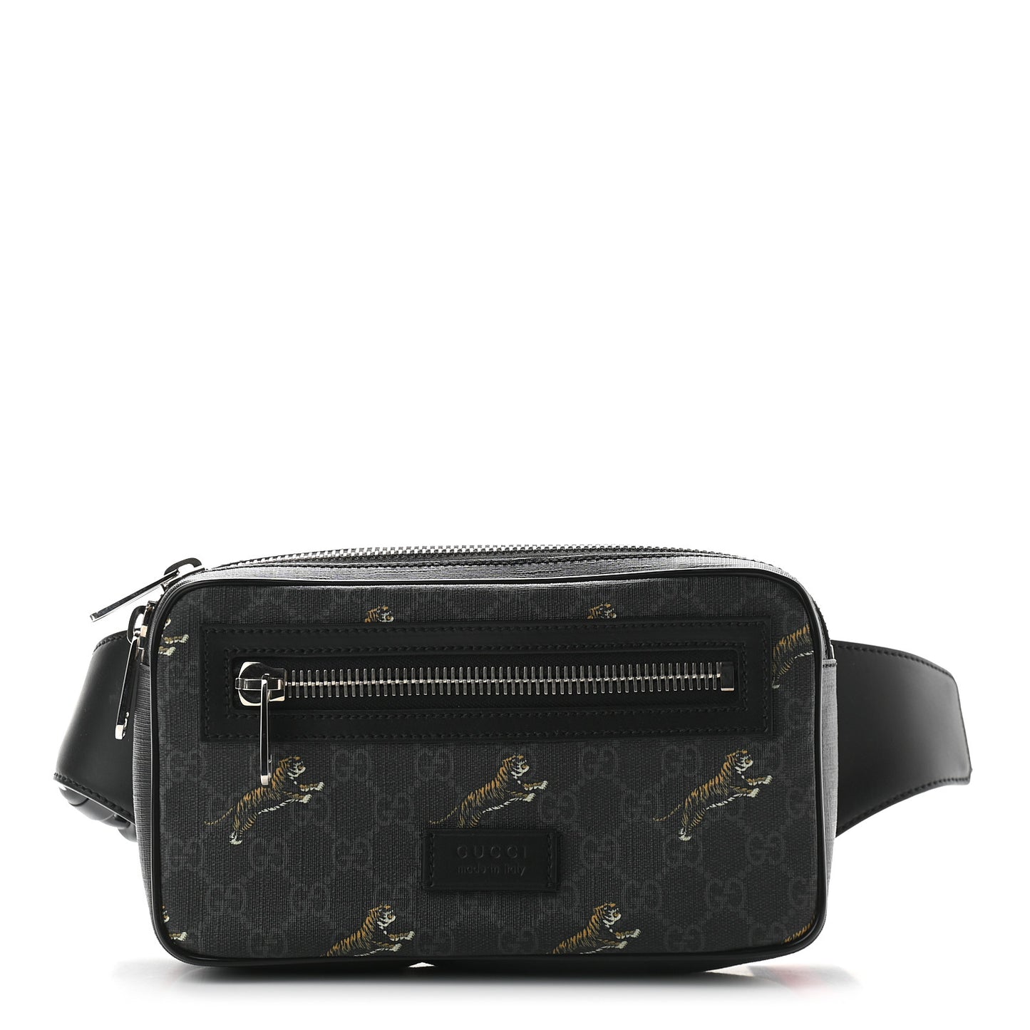 Soft GG Supreme Monogram Tigers Belt Bag Black Multicolor