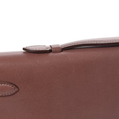 Hermes Tadelakt Kelly Cut Clutch Pochette Griolet 9 of 12