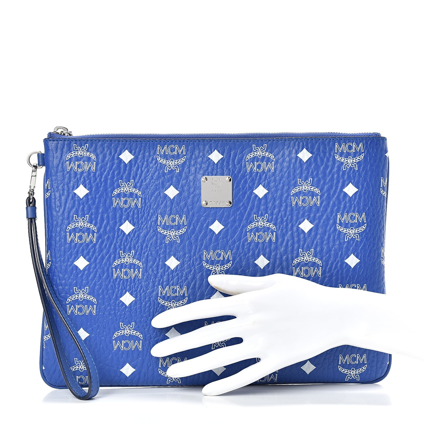 Visetos Wristlet Zip Pouch Blue