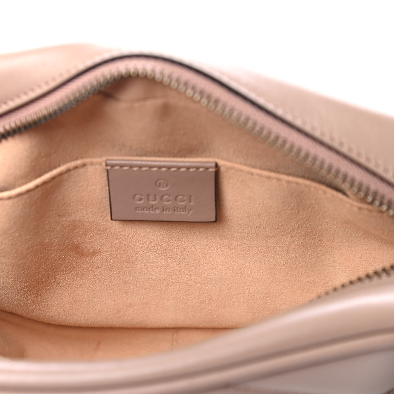 Gucci Calfskin Matelasse Mini GG Marmont Chain Shoulder Bag Porcelain Rose 5 of 6