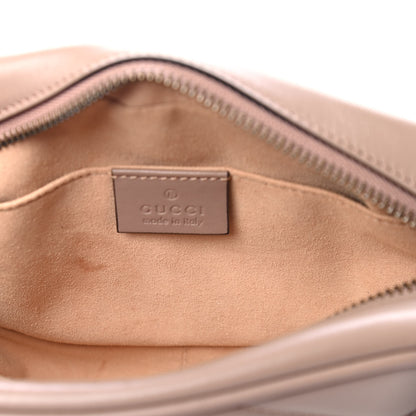 Gucci Calfskin Matelasse Mini GG Marmont Chain Shoulder Bag Porcelain Rose 5 of 6