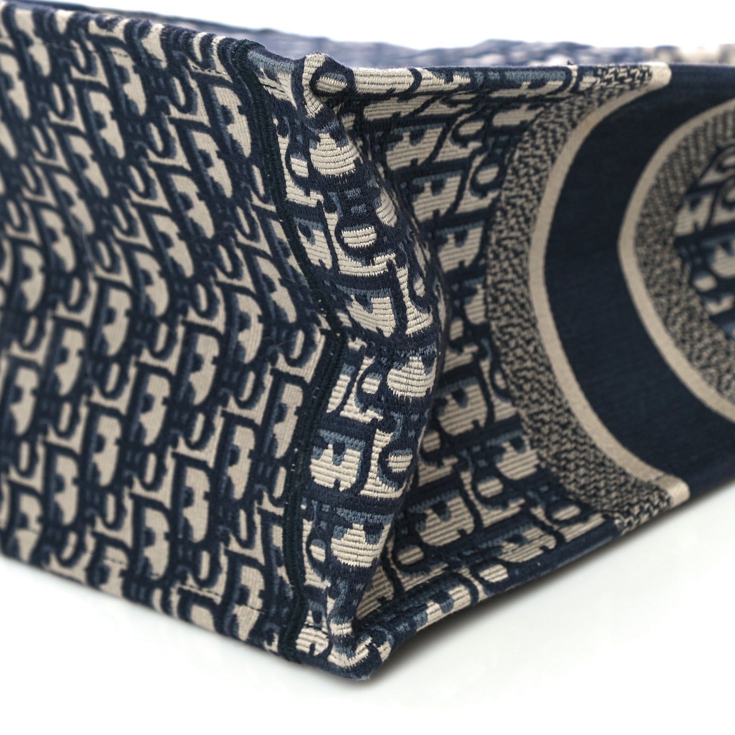 Christian Dior Oblique Medium Book Tote Blue Multicolor 10 of 12