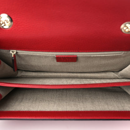 Gucci Dollar Calfskin Interlocking G Shoulder Bag Red 5 of 9