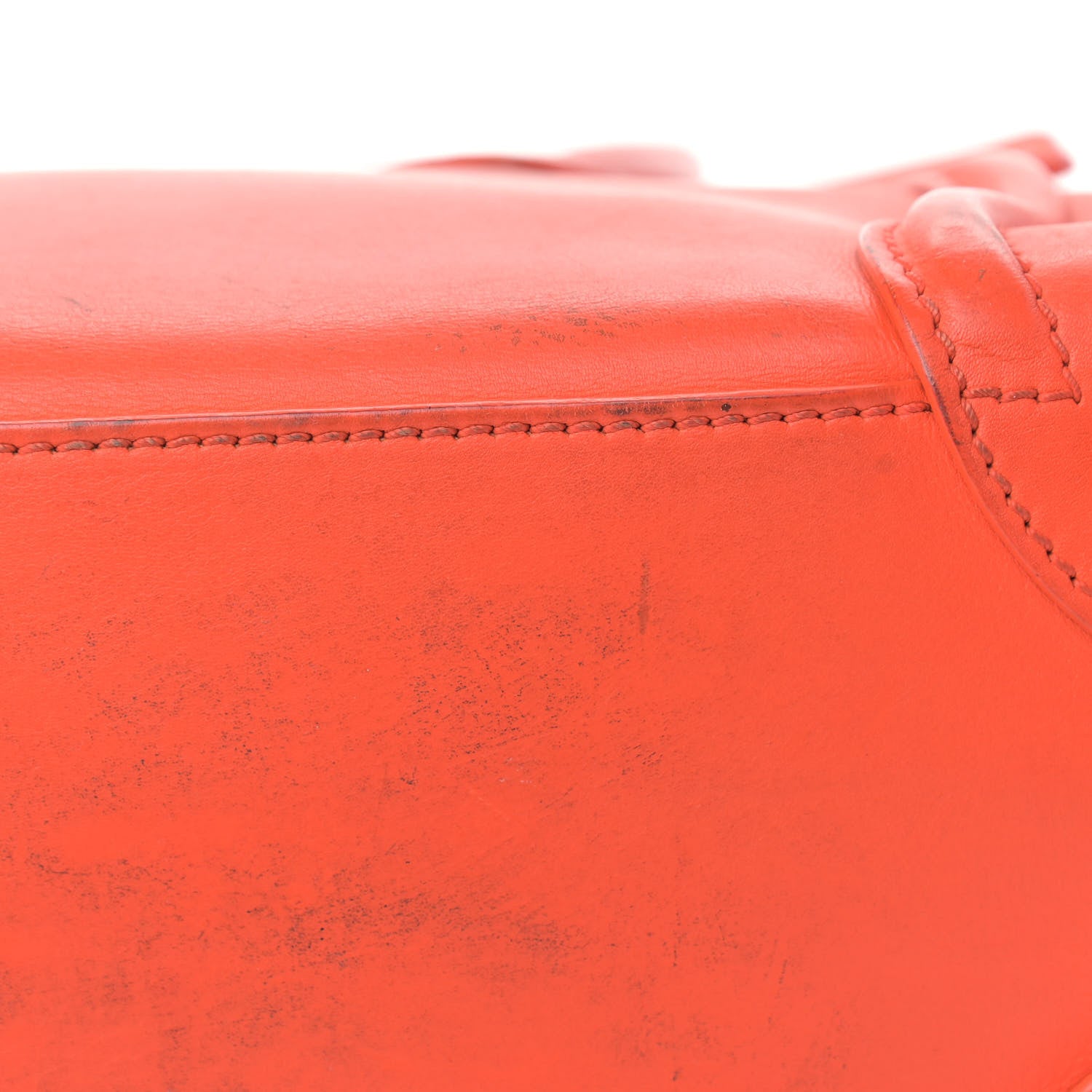 Celine Smooth Calfskin Micro Luggage Bright Orange 15 of 30