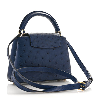 Louis Vuitton Ostrich Capucines Mini Indigo 3 of 9