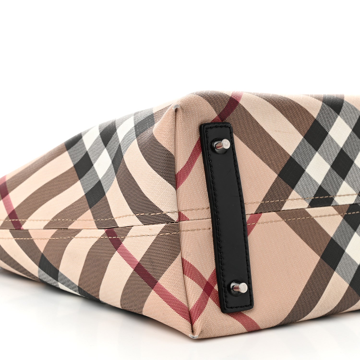 Burberry Supernova Check Small Nickie Tote Black 10 of 14