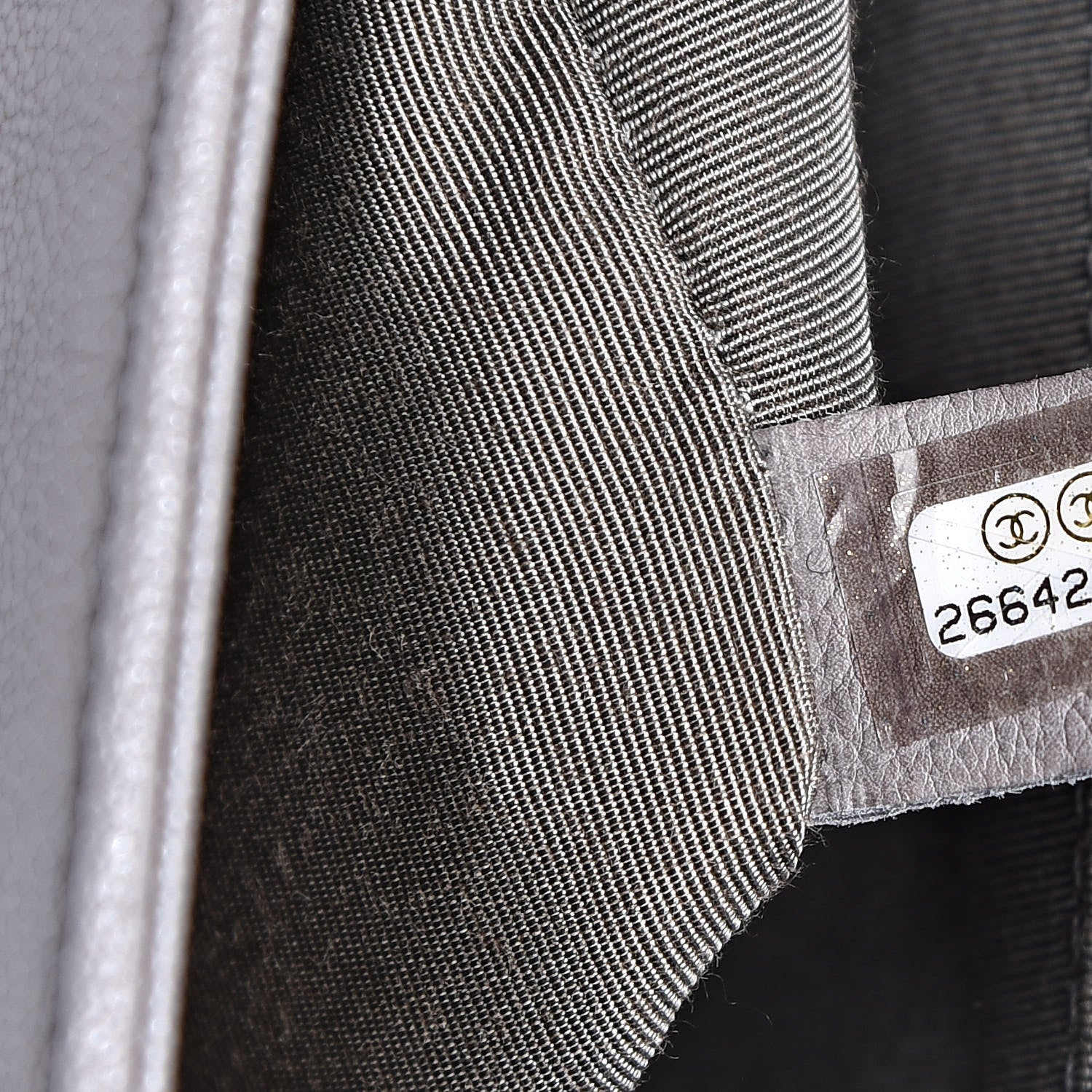 Chanel Caviar Quilted New Medium Boy Flap Grey 7 of 10