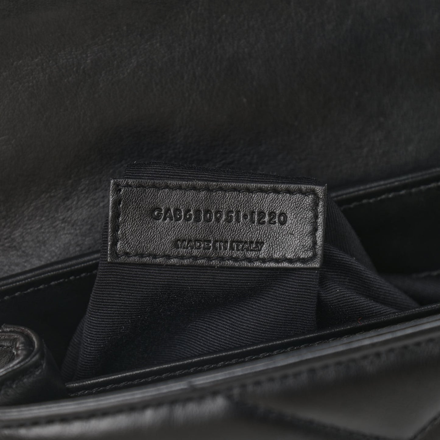 Calfskin Y Quilted Monogram Toy Loulou Crossbody Bag Black