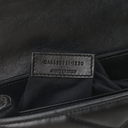 Saint Laurent Calfskin Y Quilted Monogram Toy Loulou Crossbody Bag Black 9 of 9