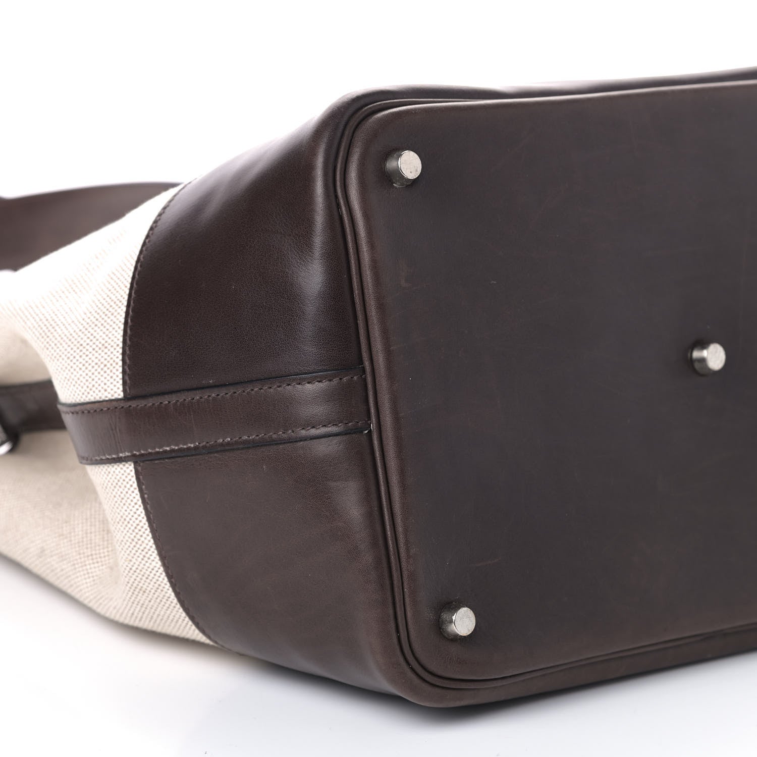 Hermes Toile Swift Picotin 26 GM Chocolate 6 of 7
