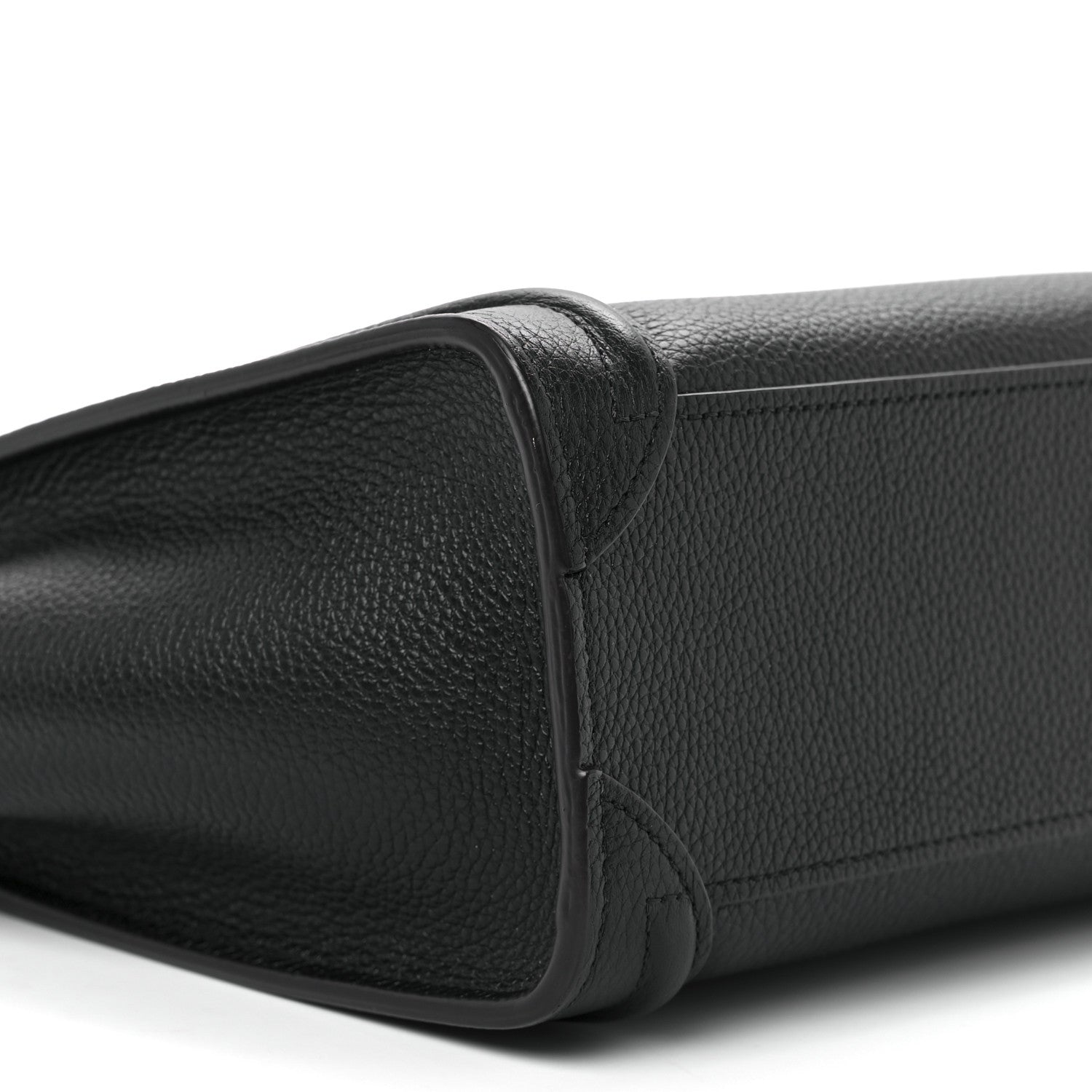 Celine Drummed Calfskin Nano Luggage Black 10 of 12