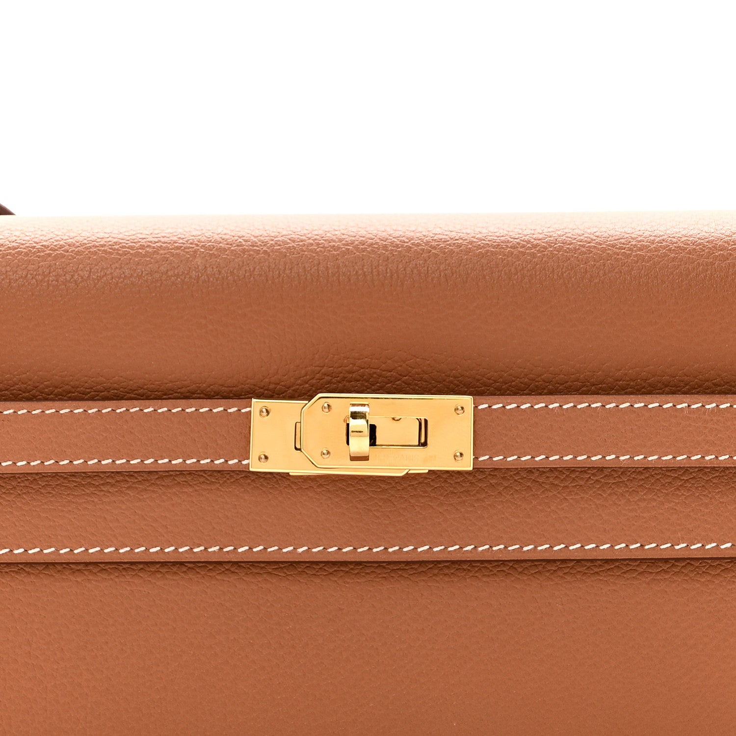 Hermes Evercolor Kelly Wallet To Go Gold 7 of 10