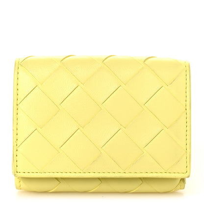 Bottega Veneta Nappa Intrecciato Trifold Wallet Ice Cream 1 of 9
