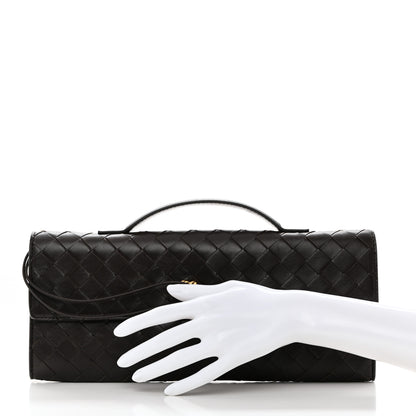 Bottega Veneta Nappa Intrecciato Long Andiamo Top Handle Clutch Fondant 2 of 7