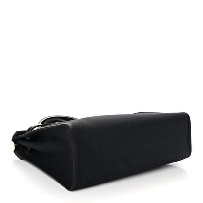Hermes Military Toile Vache Hunter Herbag Zip PM 31 Black 5 of 11