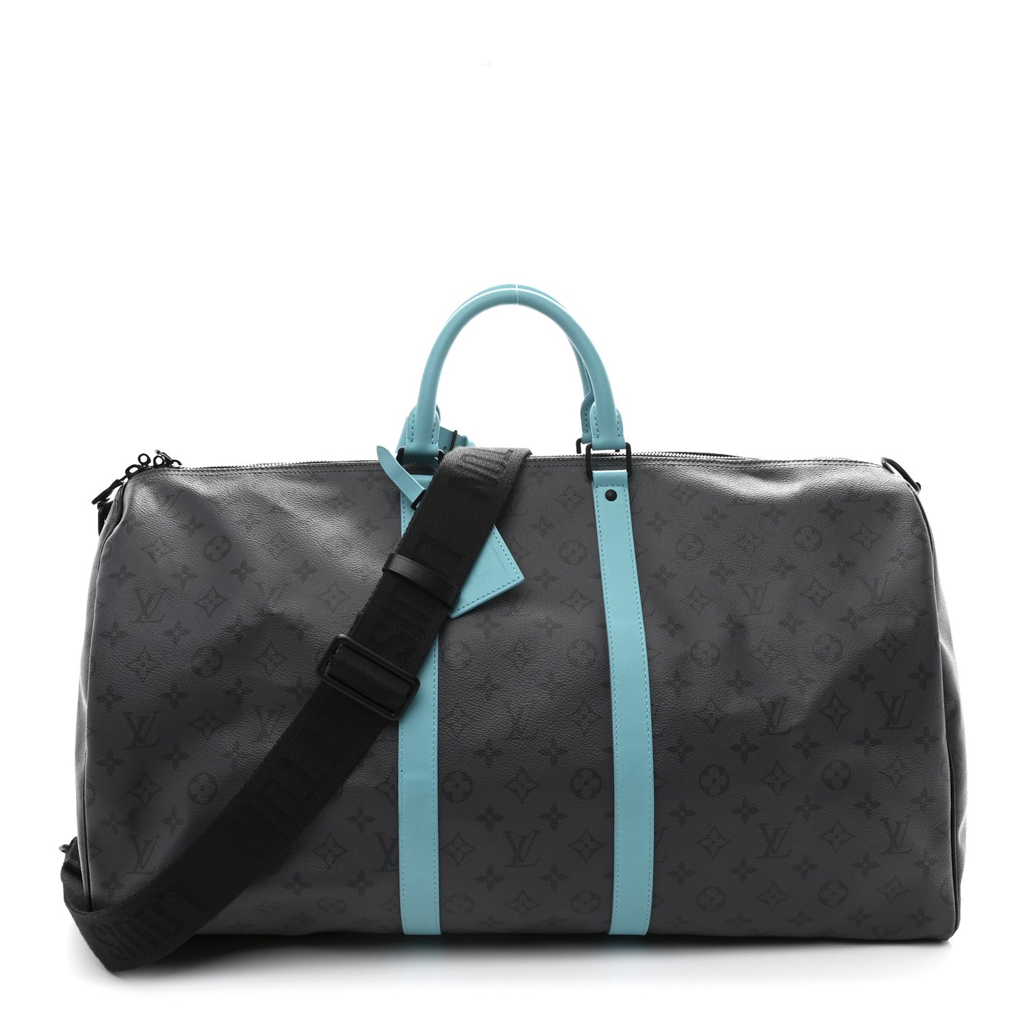 Reverse Monogram Eclipse Keepall Bandouliere 55 Turquoise