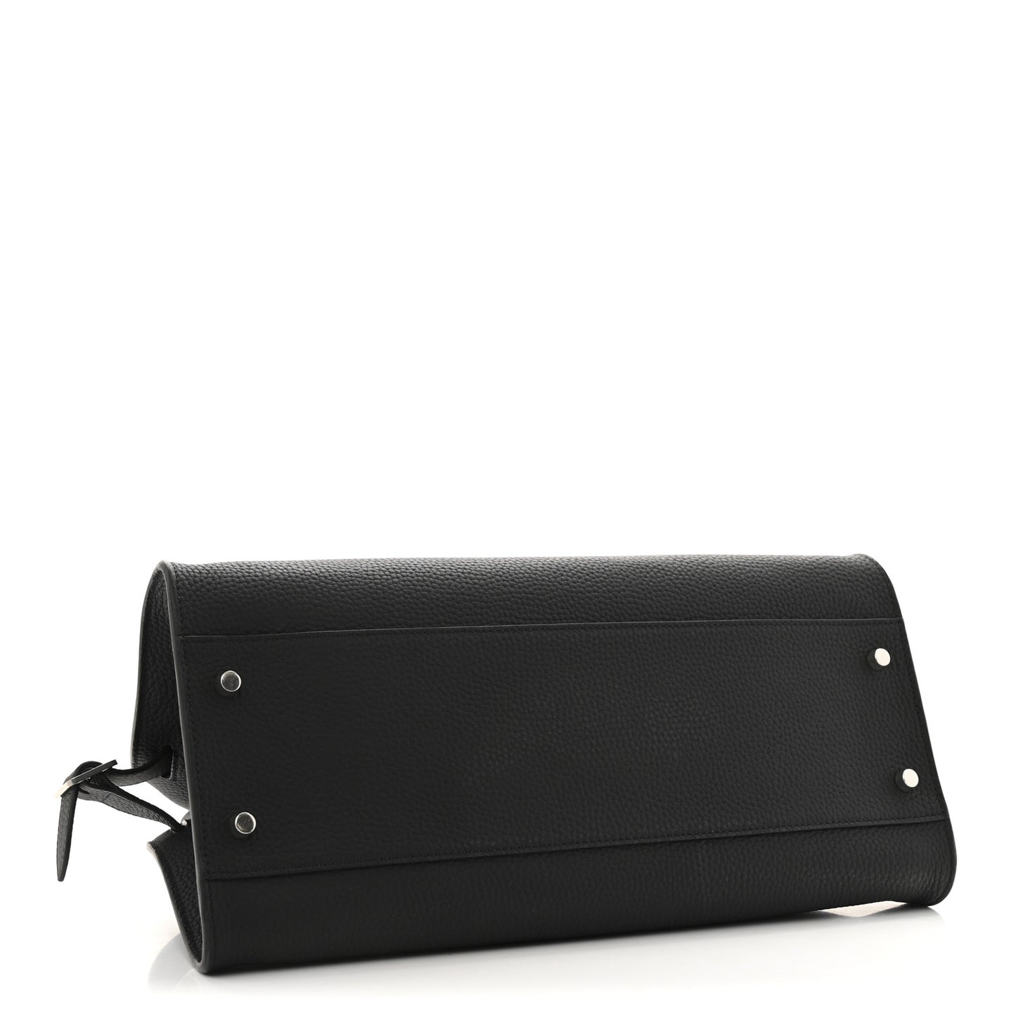Grained Calfskin Margaux Shoulder 12 Black