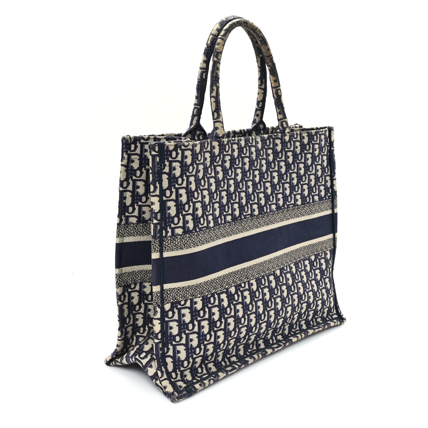 Christian Dior Oblique Large Book Tote Blue Multicolor 3 of 14