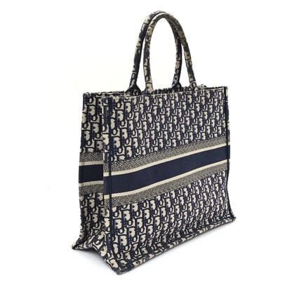 Christian Dior Oblique Large Book Tote Blue Multicolor 3 of 14