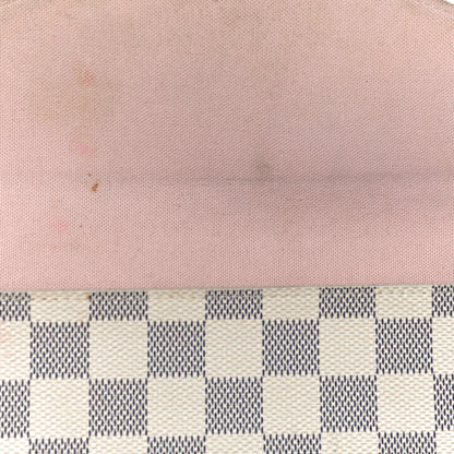 Louis Vuitton Damier Azur Pochette Felicie Chain Wallet Rose Ballerine 11 of 13