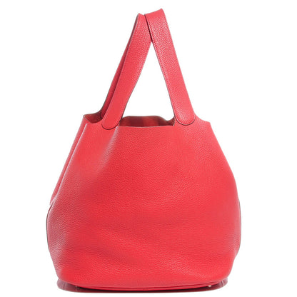 Hermes Taurillon Clemence Picotin Lock TGM Bougainvillea 1 of 12