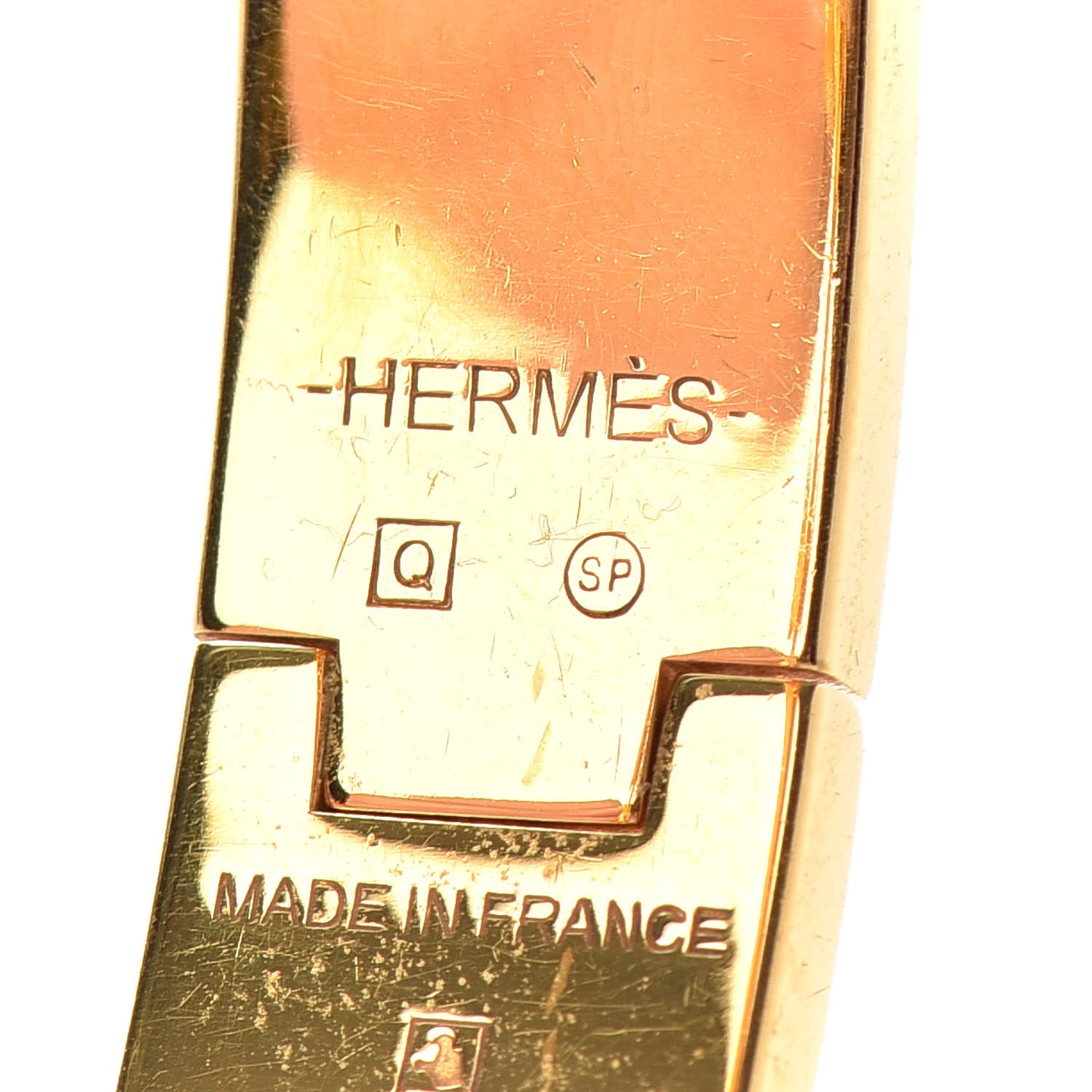 Enamel Narrow Clic Clac H Bracelet PM Orange