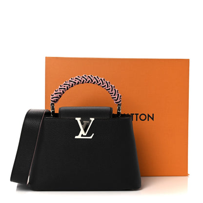 Louis Vuitton Taurillon Braided Capucines BB Black 9 of 9