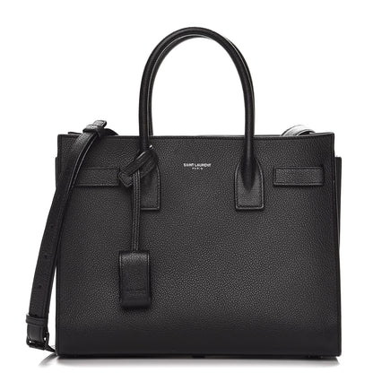 Saint Laurent Grained Calfskin Baby Sac De Jour Black 1 of 9