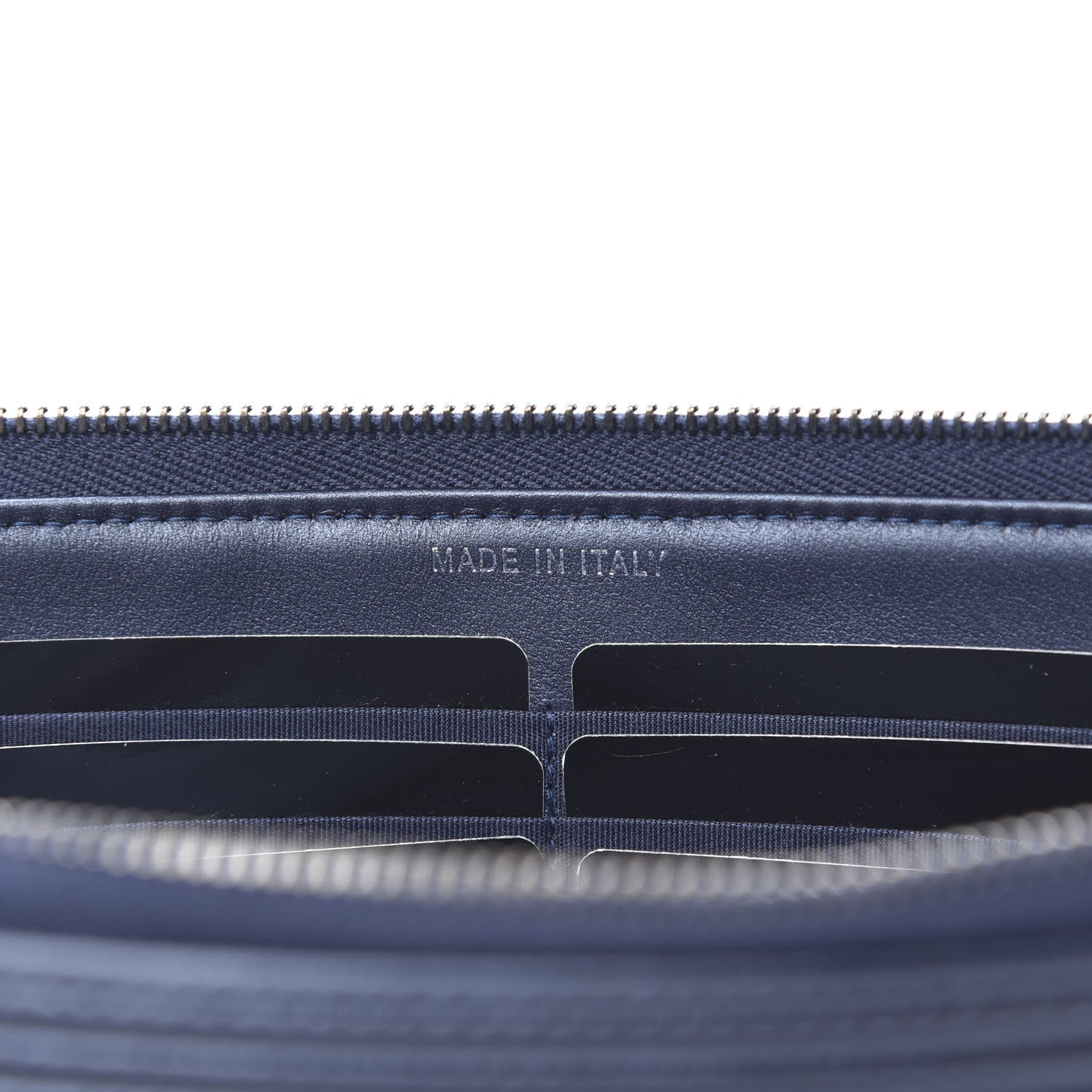 Chanel Metallic Caviar Quilted Small Zipped Boy Pouch Navy 7 of 8