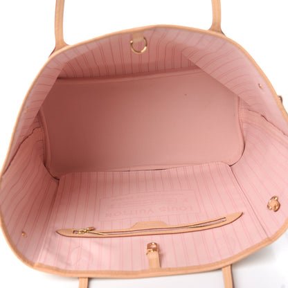 Louis Vuitton Damier Azur Neo Neverfull MM Rose Ballerine 4 of 10