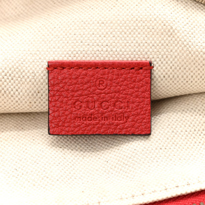 Gucci Grained Calfskin Small Logo Belt Bag Hibiscus Red 6 of 11
