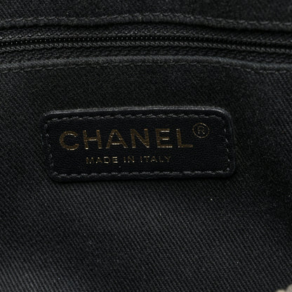 Chanel Patent Quilted Crown CC Double Zip Bag Black 8 of 12