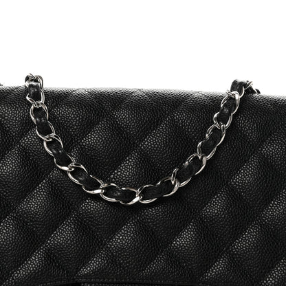 Chanel Caviar Quilted Jumbo Single Flap Black 8 of 10
