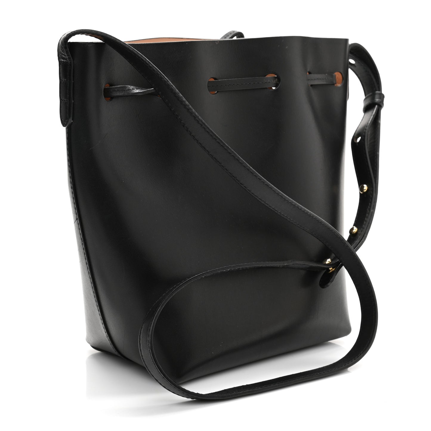 Calfskin Mini Bucket Bag Black Ballerina