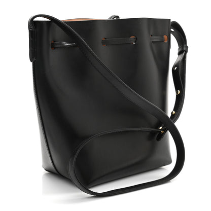 Mansur Gavriel Calfskin Mini Bucket Bag Black Ballerina 3 of 15