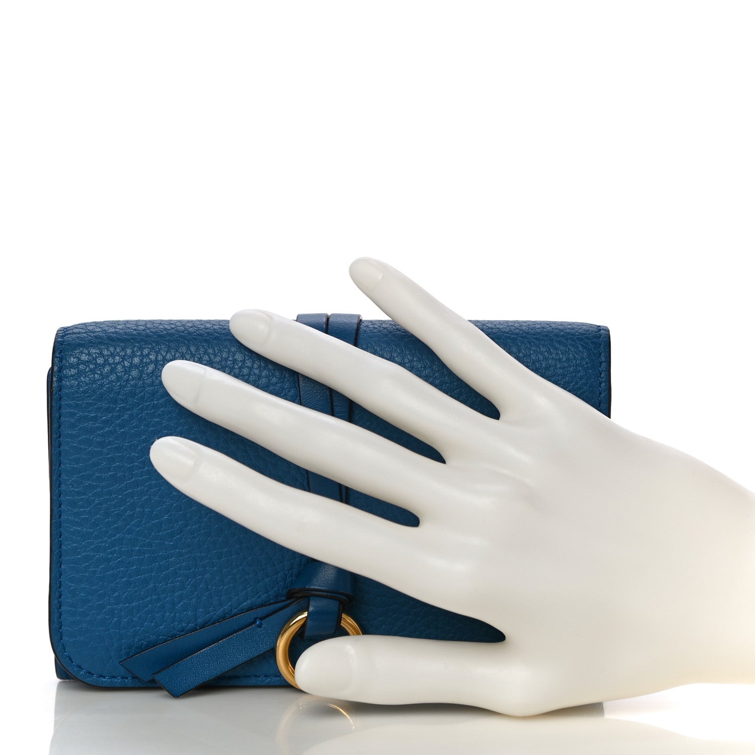 Chloe Calfskin Alphabet Compact Wallet Smoky Blue 2 of 11