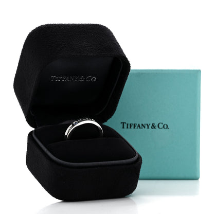 Tiffany Sterling Silver Blue Sapphire Narrow 1837 Band Ring 50 5.5 5 of 5