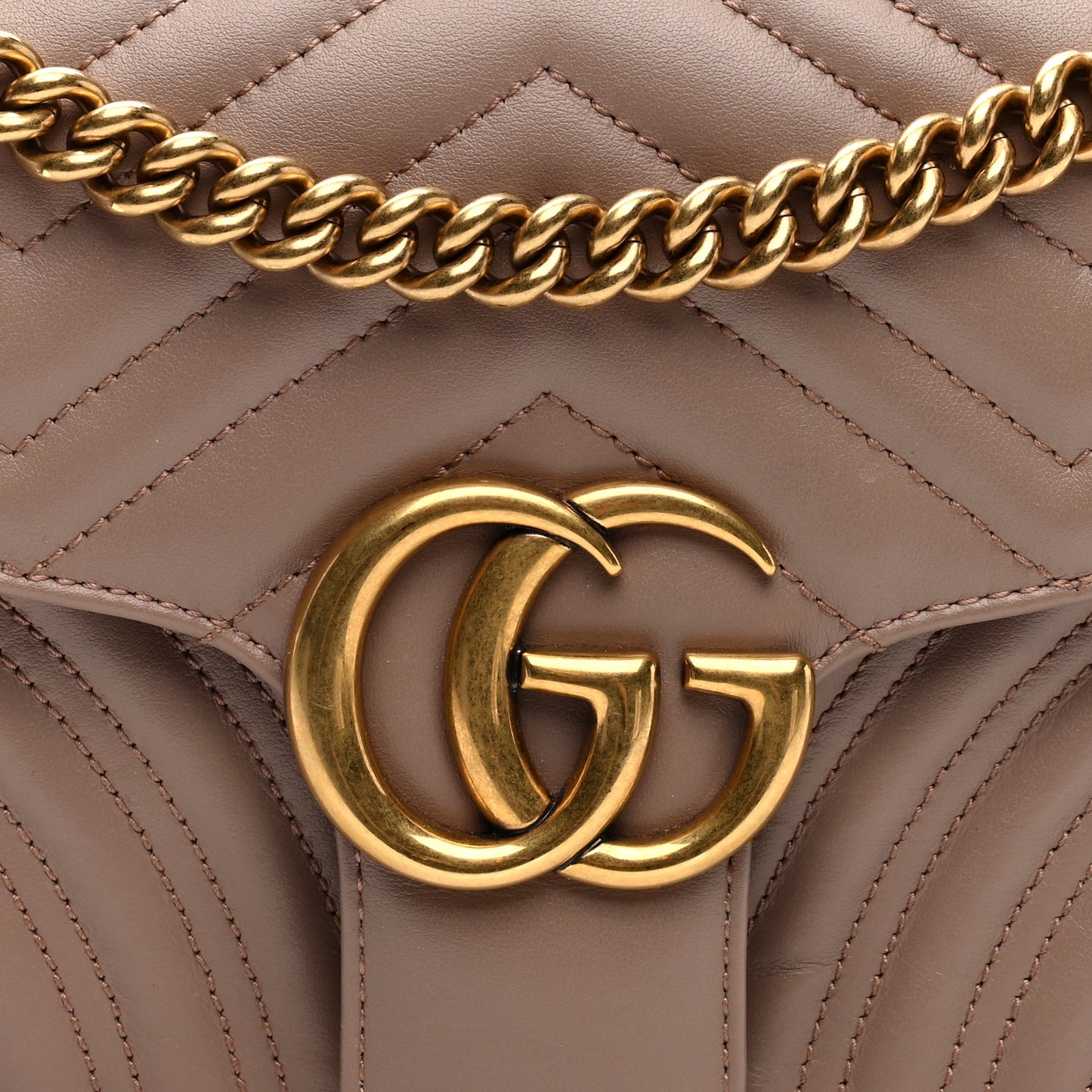 Calfskin Matelasse Small GG Marmont Shoulder Bag Porcelain Rose