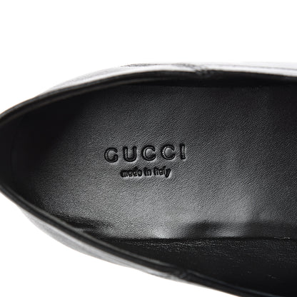Gucci Lambskin Womens Brixton Horsebit Loafers 40 Black 7 of 8