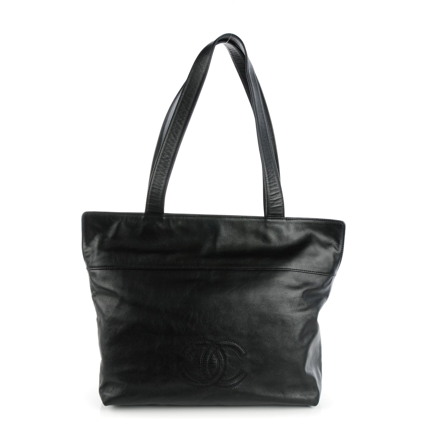 Lambskin CC Shoulder Bag Black