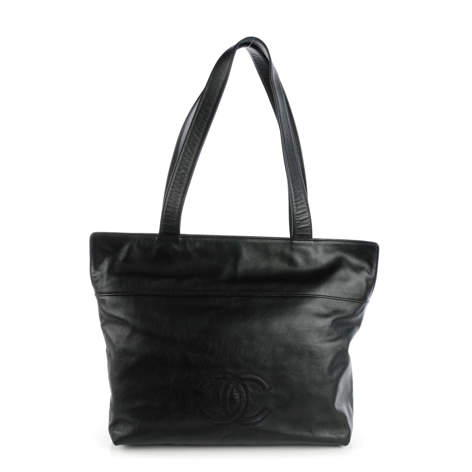 Chanel Lambskin CC Shoulder Bag Black 1 of 7