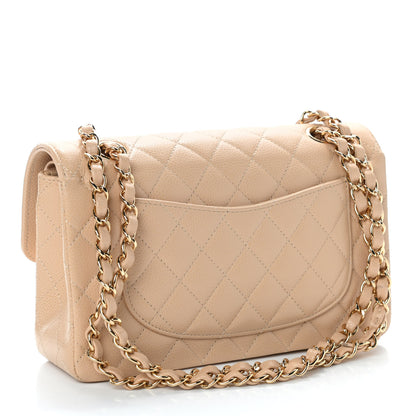 Chanel Caviar Quilted Small Double Flap Beige 3 of 10