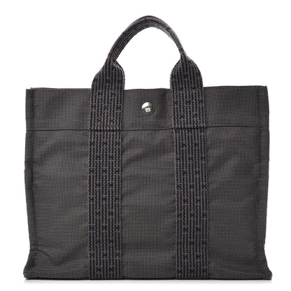 Hermes Canvas Herline PM Tote Grey 1 of 7