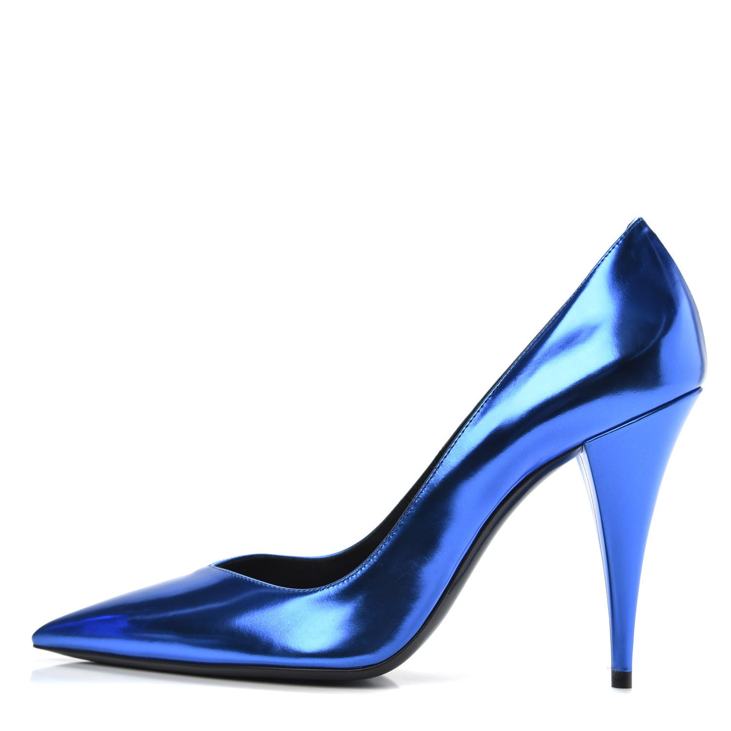 Calfskin Kiki 100 Pumps 39 Bleu Roy