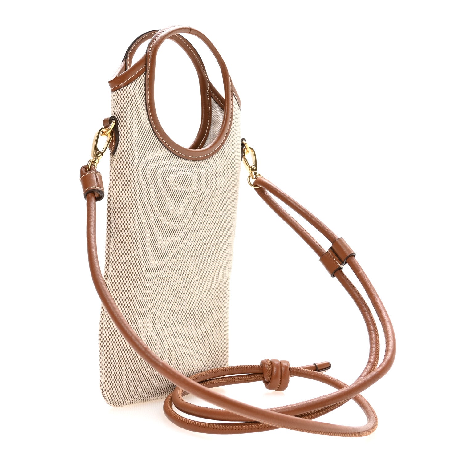 Miu Miu Canvas Ivy Smartphone Case Beige Brandy 3 of 12