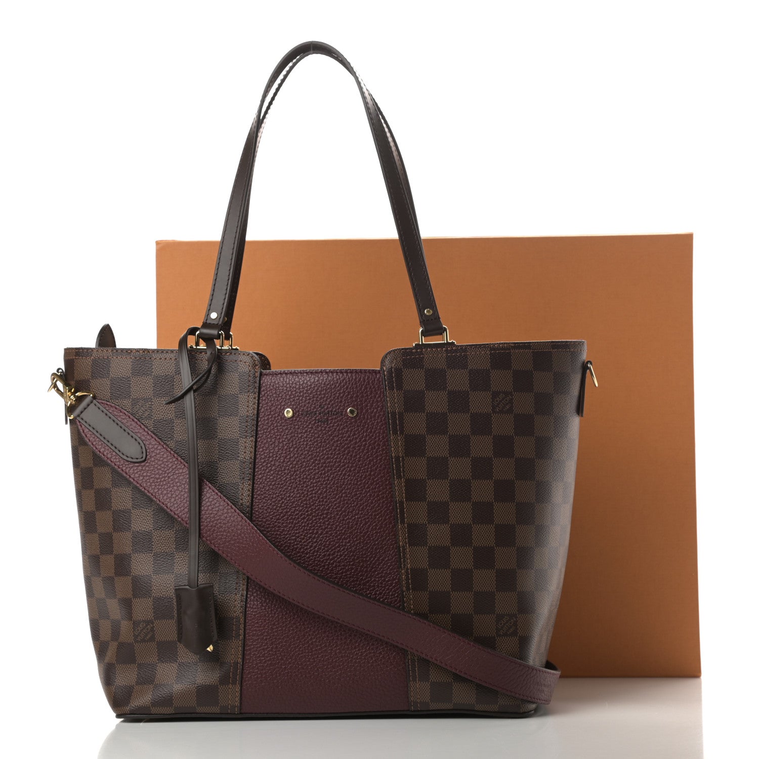 Louis Vuitton Damier Ebene Taurillon Jersey Bordeaux 11 of 11