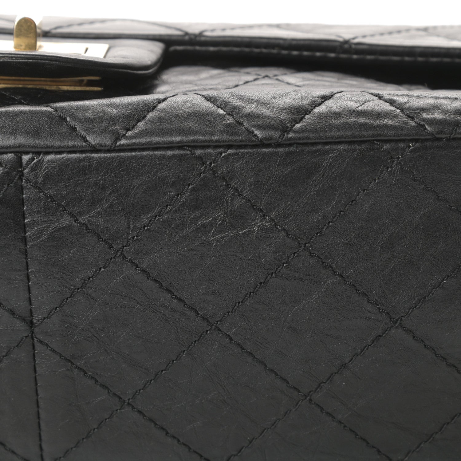 Chanel Aged Calfskin Quilted 2.55 Reissue 227 Flap Black 15 of 18