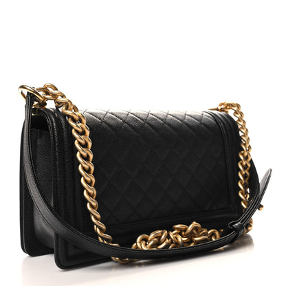 Chanel Caviar Quilted Medium Boy Flap Black 3 of 11