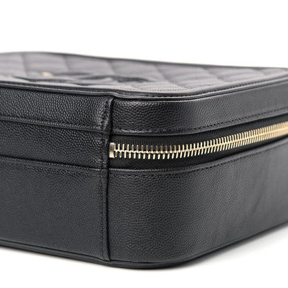 Chanel Caviar Quilted Medium CC Filigree Vanity Case Black 7 of 9