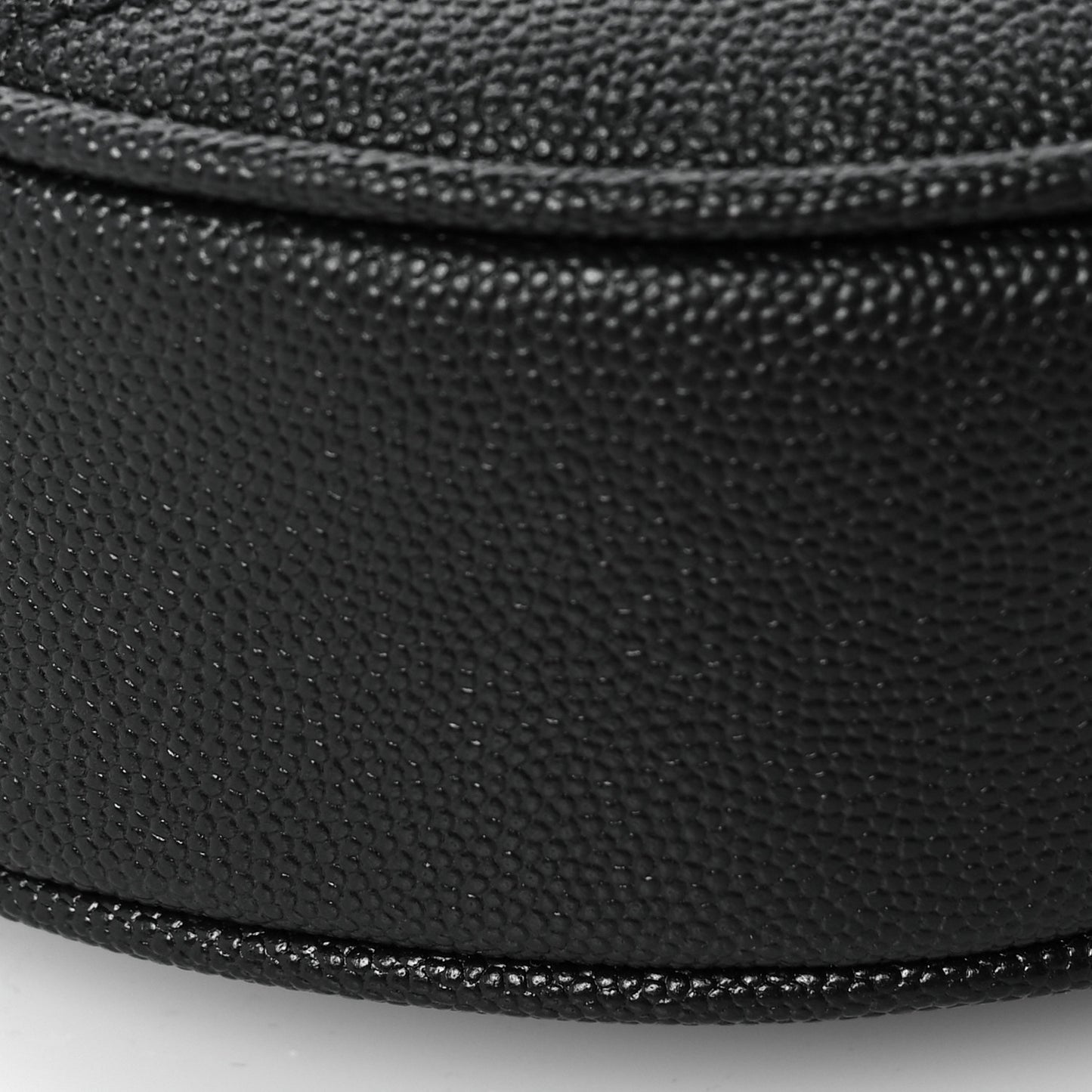 Grain De Poudre Matelasse Chevron Quilted Round Vinyle Camera Bag Deep Marine